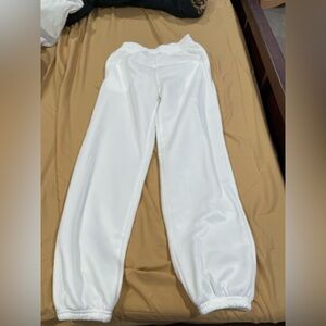 White sweatpants